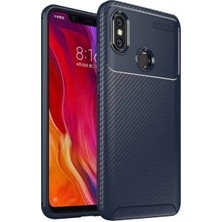 Kvy Xiaomi Mi 8 Karbon Görünüm Negro Silikon Kılıf