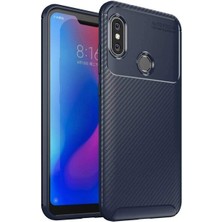 Kvy Xiaomi Mi A2 Lite Karbon Görünüm Negro Silikon Kılıf