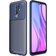 Kvy Xiaomi Redmi 9 Karbon Görünüm Negro Silikon Kılıf