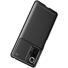 Kvy Xiaomi Redmi Note 10 Pro Karbon Görünüm Negro Silikon Kılıf