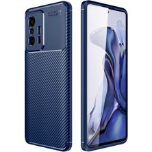 Kvy Xiaomi Mi 11T Pro 5g Karbon Görünüm Negro Silikon Kılıf