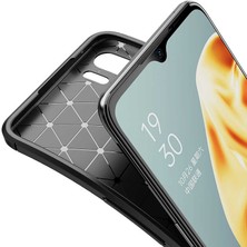 Kvy Oppo Reno 3 (CPH2043) Karbon Görünüm Negro Silikon Kılıf