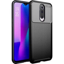 Kvy Oppo RX17 Pro Karbon Görünüm Negro Silikon Kılıf