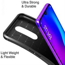 Kvy Oppo RX17 Pro Karbon Görünüm Negro Silikon Kılıf