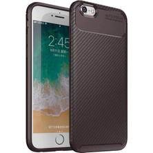 Kvy Iphone 6s Karbon Görünüm Negro Silikon Kılıf Ekran Koruyucu