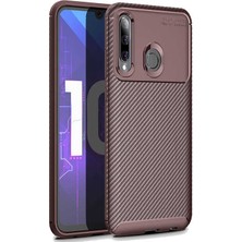 Kvy Huawei Honor 20 Lite Karbon Görünüm Negro Silikon Kılıf Ekran Koruyucu