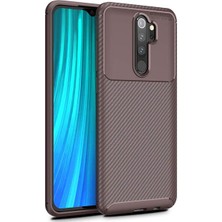 Kvy Xiaomi Redmi Note 8 Pro Karbon Görünüm Negro Silikon Kılıf Ekran Koruyucu