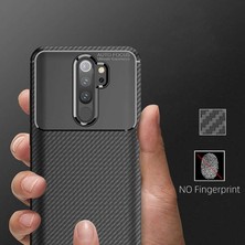 Kvy Xiaomi Redmi Note 8 Pro Karbon Görünüm Negro Silikon Kılıf Ekran Koruyucu