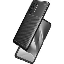 Kvy Xiaomi Redmi K40 Pro Karbon Görünüm Negro Silikon Kılıf Ekran Koruyucu