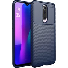 Kvy Oppo RX17 Pro Karbon Görünüm Negro Silikon Kılıf Ekran Koruyucu