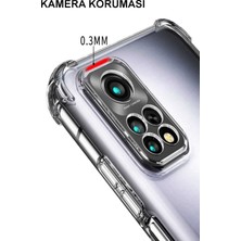 Case World Xiaomi Redmi Note 11 Global ile Uyumlu Kapak Kamera Korumalı Şeffaf Airbag Antishock Köşe Korumalı Silikon ile Uyumlu Kılıf