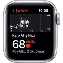 Apple Watch Se Gps + Cellular, 40MM Gümüş Rengi Alüminyum Kasa ve Mavi Spor Kordon -  MKQV3TU/A