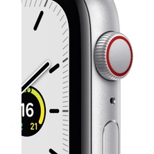 Apple Watch Se Gps + Cellular, 44MM Gümüş Rengi Alüminyum Kasa ve Mavi Spor Kordon- MKRY3TU/A