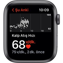 Apple Watch Se Gps + Cellular, 44MM Uzay Grisi Alüminyum Kasa ve Siyah Spor Kordon - MKT33TU/A