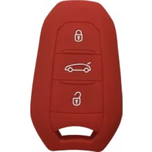 Xukey Peugeot 208 308 508 3008 5008 Slikon Anahtar Kılıfı Sustasız Model