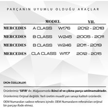 DNC Auto Part Mercedes A Class W176, B Class W246 Için Port Bagaj Çıta Kapağı