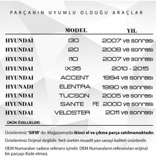 DNC Auto Part Hyundai I30 I20 Kia Rio Için Anahtar Buton Lastiği