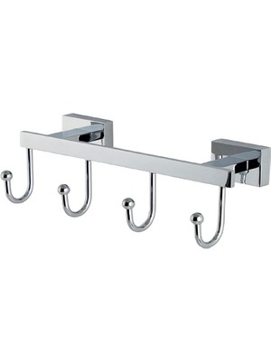 Çelik Banyo KE10-015 Paslanmaz Pirinç Kenzo Askılık 4’lü Havlu Askısı