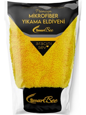 Smartbee Premium Mikrofiber Araç Yıkama ve Cila Eldiveni