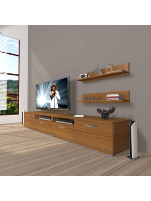 Decoraktiv Eko 200R Slm Tv Ünitesi Tv Sehpası - Naturel Ceviz