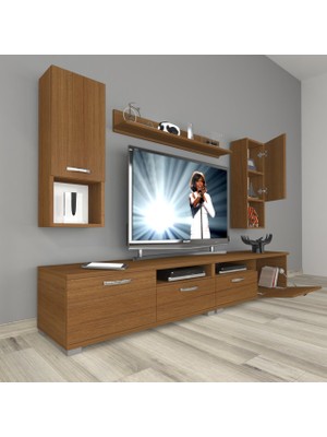 Decoraktiv Eko 5200DA Mdf Tv Ünitesi Tv Sehpası - Naturel Ceviz