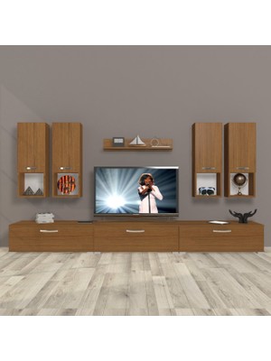 Decoraktiv Eko 8da Mdf Tv Ünitesi Tv Sehpası - Naturel Ceviz