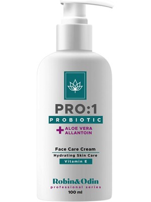 Robin&Odin Probiyotikli Yüz Bakım Kremi / Probiyotikler E Vitamini Aloe Vera Susam Yağı Argan Yağı içeren