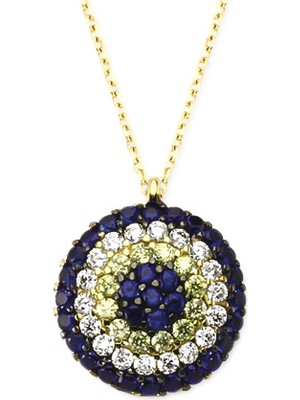 Glorria Altın Nazar Boncuğu Kolye