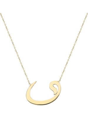 Glorria Altın Vav Kolye