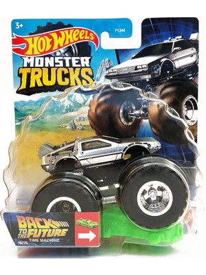 Hot Wheels Monster Trucks Back To The Future Hot Wheels Time Machine Geleceğe Dönüş Gm Dmc Delorean
