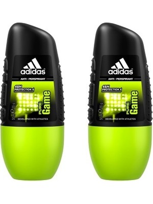 Adidas For Men Rollon Pure Game 50 ml x 2 Adet