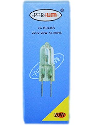 Perium 20W 220V 3000K G6,35 Halojen Kapsül Ampul 5 Adet