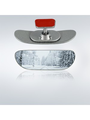 Takgör Ova 2 Yapıştırmalı Universal Iç Dikiz Aynası 13X4 cm Gri