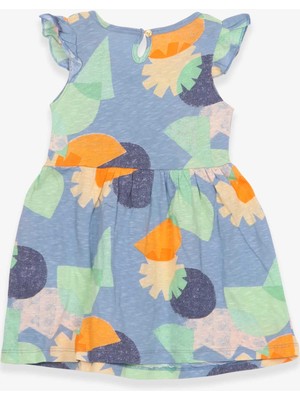Breeze Kız Çocuk Elbise Desenli Karışık Renk (4-9 Yaş)