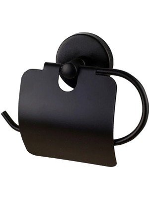 Ahlez Base Mat Siyah Kağıtlık Tuvalet Kağıtlığı