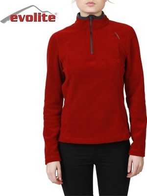 Evolite Fuga Bayan Mikro Polar Sweater - Bordo