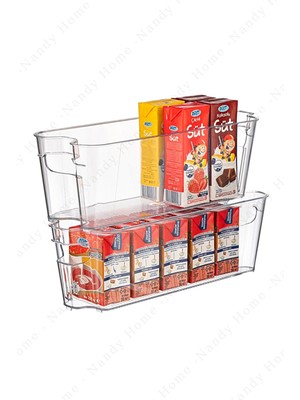 Nandy Home Buzdolabı & Dolap Içi Düzenleyici Organizer 3 Adet 320X110X100 ml Şeffaf