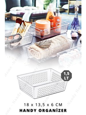 Nandy Home 1,5 Lt Handy Buzdolabı & Dolap Içi Düzenleyici Organizer 18X13,5X6 cm