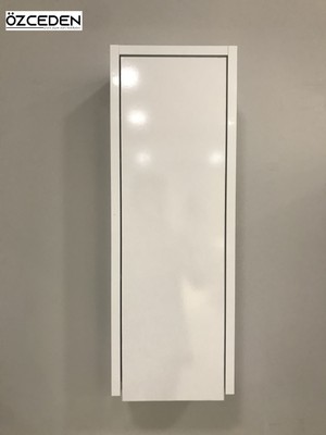 Özceden Çok Amaçlı Banyo Boy Dolabı 70 cm Mdf Parlak Beyaz