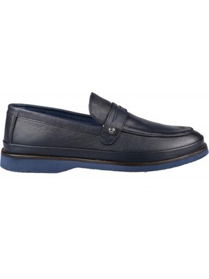 Marcomen 15241  Deri Lacivert Erkek Günlük Ayakkabı