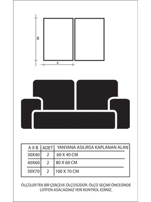 Linacci Ikili Alüminyum Camlı Çerçeveli Pembe Lacivert Soyut Sanatsal Poster Seti