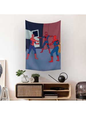 Spiderman Çizgi Roman Comic Duvar Örtüsü Halısı 70X90 cm