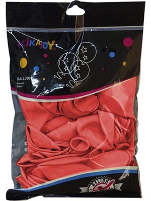 Kikajoy Pastel Kırmızı Balon 40'lı