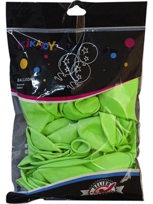 Kikajoy Pastel Açık Yeşil Balon 40'lı