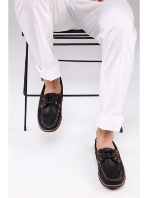 Alban Shoes Alban Bağcıklı Corcik Siyah Klasik Erkek Ayakkabısı