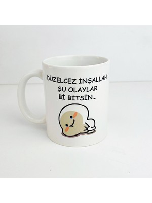 Populus Düzelcez Inşallah Yazılı Kupa Bardak