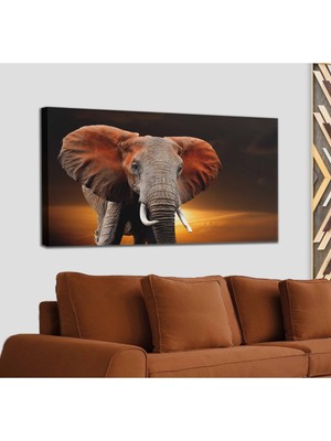 Dünyatablo Fil Dekoratif Kanvas Tablo 1167