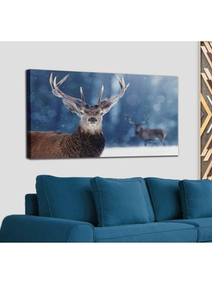 Dünyatablo Geyik Dekoratif Kanvas Tablo 1168
