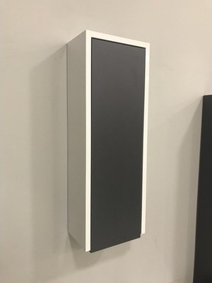 Özceden Çok Amaçlı Banyo Boy Dolabı 70 cm Mdf Kapak Antrasit Gri Mat