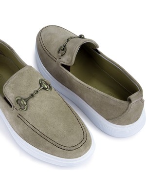 Ducavelli Ritzy Hakiki Deri Süet Erkek Günlük Ayakkabı Loafer Ayakkabı